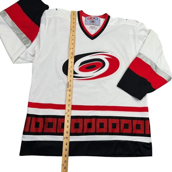 CCM White and Red Hockey Jersey - Picture 5 of 9